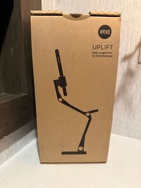 IPEVO UPLIFT Multi-Angle Smartphone Arm in Brown Kraft Box